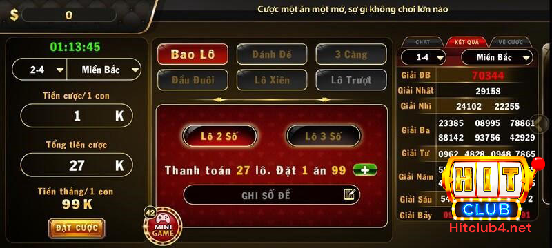 Luật chơi lô đề tại Hit Club mới nhất